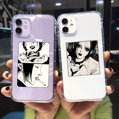 Oosaki Nana Anime Cartoon Phone Case Transparent for IPhone 6 7 8 11 12 S Mini Pro X XS XR MAX Plus SE20 Shockproof Cover Funda