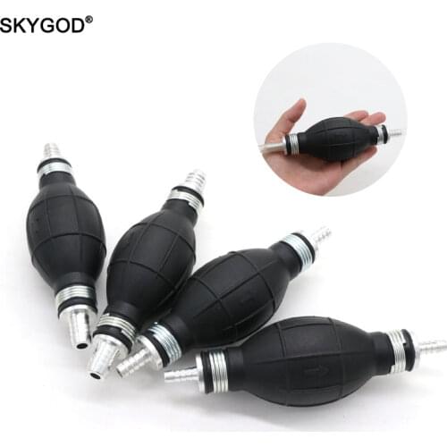 6/8/10/12mm Hand Fuel Pump Line Hand Primer Bulb Petrol Diesel Liquid Oil Gas Water Transfer Rubber Tube Aluminum For Car Boat