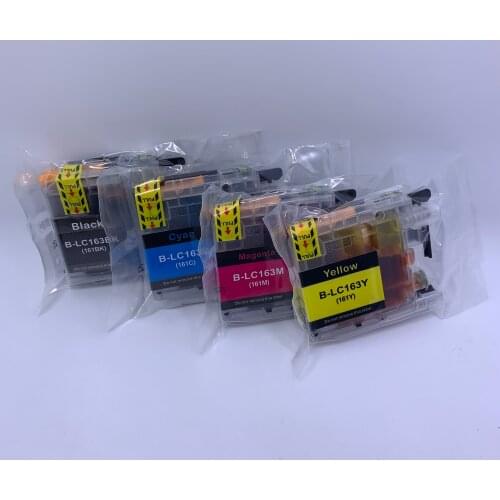 YOTAT 4pcs Compatible ink cartridge LC161 LC163 for Brother MFC-J470DW J870DW J650DW J245 DCP-J152W J552DW J752DW