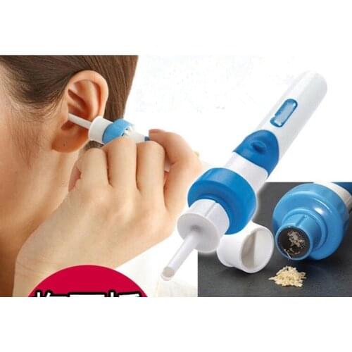 Blue Comfortable Ear Wax Cleaner Electric Cordless Vacuum Ear Cleaner For Ear Safe Remover Cleaning Tool