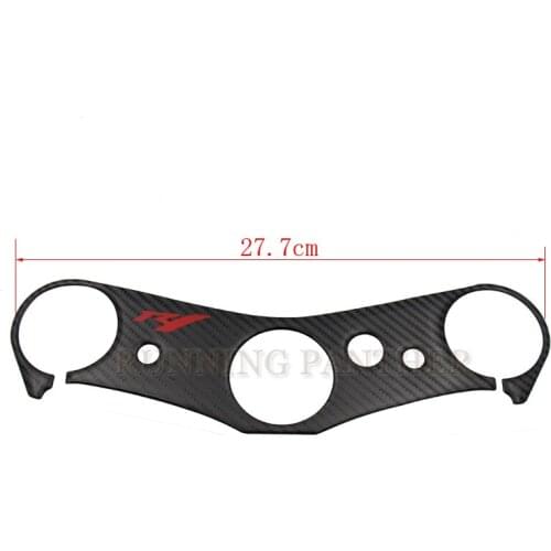 Carbon Motorcycle Decal Pad Triple Tree Top Clamp Upper Front End Car Stickers Decals For YAMAHA 07-08 YZF R1