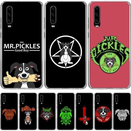 Funny Mr. Pickles Anime Phone Case for Huawei P30 P40 P20 P10 Mate 20 10 30 Lite Pro P Smart Z Plus + Art Luxury Cover Coque