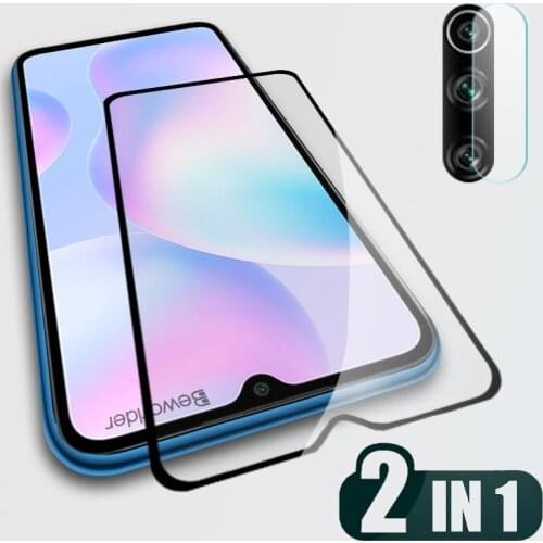 Tempered Glass Full Cover Screen Protector For Xiaomi Poco X3 K40 Redmi 9T 9A 9C 8A 7A Note 10S 9S 8T 9 10 Pro Camera Lens Film