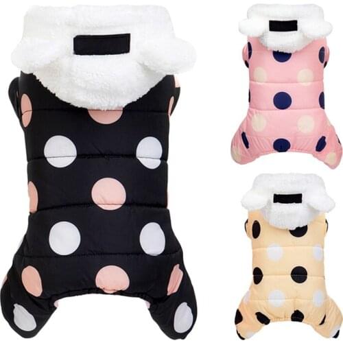 Winter Warm Dog Clothes Thicken Pet Down Jacket Coat For Small Dog Chihuahua Hooded Lightweight Hoodie Puppy Outdoor Clothing