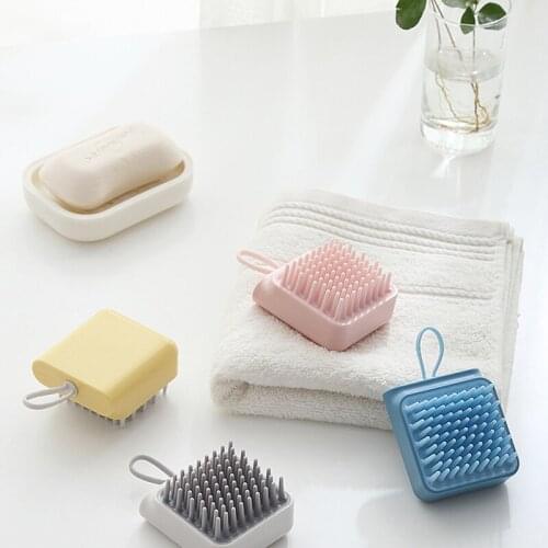 1pcs Silicone Hair Massage Brush Shampoo Hair Washing Comb Bath Hair Clean Brush Massage Brush