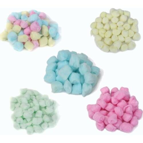 100pcs Colorful Winter Keep Warm Cotton Balls Cute Cage House Filler for Hamster Rat Mouse Small Animals