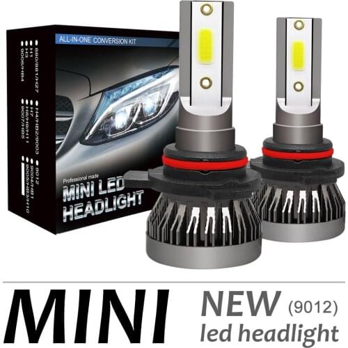 2pcs 9012 120W 12000LM 6000K LED Car Headlight Kit Automobile Fog Lamp Hi or Lo Light Bulbs 2021