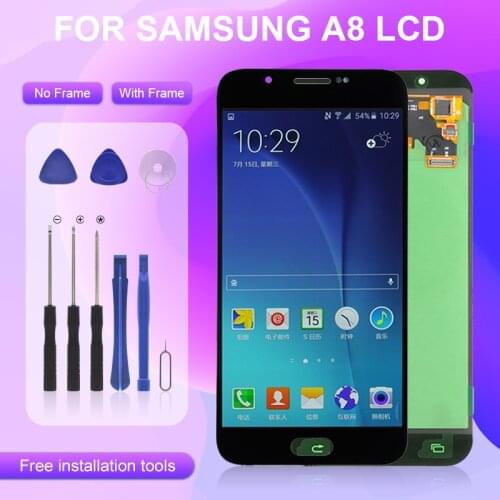Catteny OLED For Samsung Galaxy A800 Lcd With Touch Screen Digitizer A8 2015 Display Assembly Free Tools