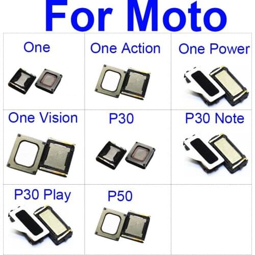 Earpiece Speaker For Motorola Moto One Power Vision Action P30 P50 Play Note Ear Speaker Sound Earphone Ear Piece Flex Ribbon