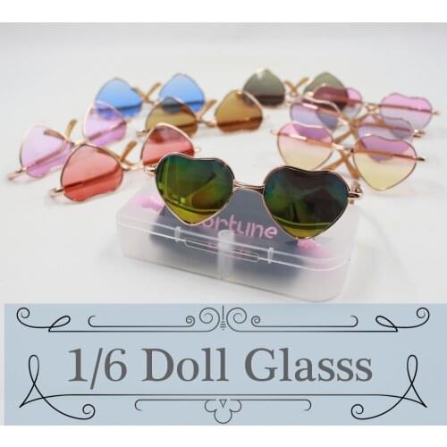 Fortune Days Heart shape Glasses Four kinds of color for chossing suit for 1/6