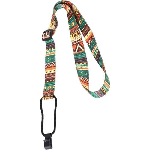 Hawaii Guitar Strap Ethnic Pattern Adjustable Nylon Clip On Ukulele Strap Belt Sling With Hook Ukulele Guitar Accessories 2019
