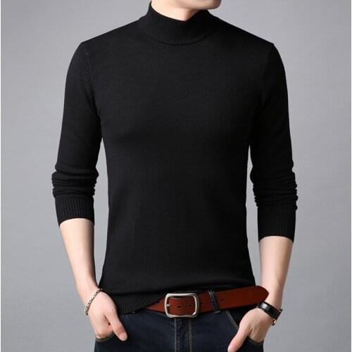 Hot New Turtleneck Cashmere Sweater Men Spring Slim Fit Pullover Sweaters Knitwear Men Clothes Pullover Male Asian Size 4XL