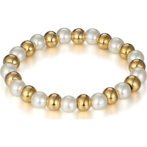 UB1 Female Brand Bracelet Gold Color Stainless Steel Chain Heart Bangles Bracelets for Women