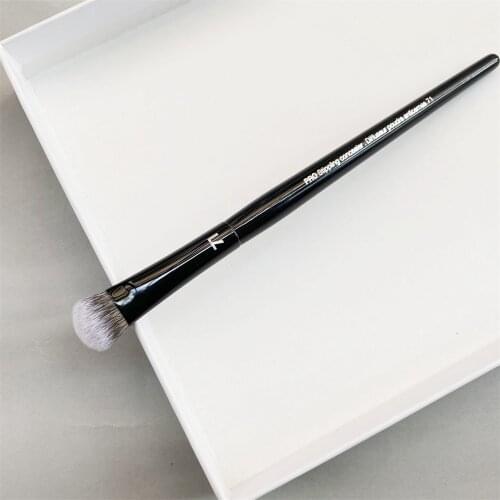 New PRO Concealer Makeup Brush #71 Black Tapered Fingertip Angled Concealer Blending Cosmetics Brush Beauty Tools