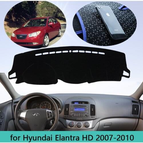 Car Dashboard Avoid light Cover Dash Mat For Hyundai Elantra HD 2007 2008 2009 2010 Avante I30 Auto Non-slip Sun Shade Carpet