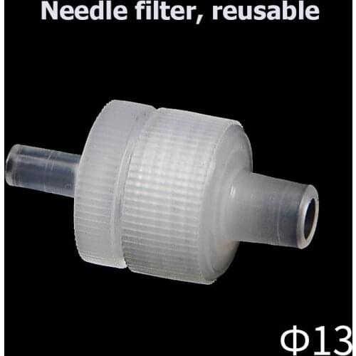 Laboratory Replaceable membrane syringe filter head 13mm removable needle filter head reusable PP filtration without membrane