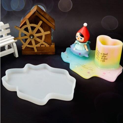 Irregular Coaster Cup Mat Silicone Mold For Resin Manual Mirror UV Resin Table Decoration DIY Crystal Epoxy Resin Molds