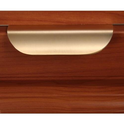 Invisible Brass Furniture Cabinet Knobs Kitchen Handle Antique Drawer Pulls Furniture Door Handle European Door Hardware