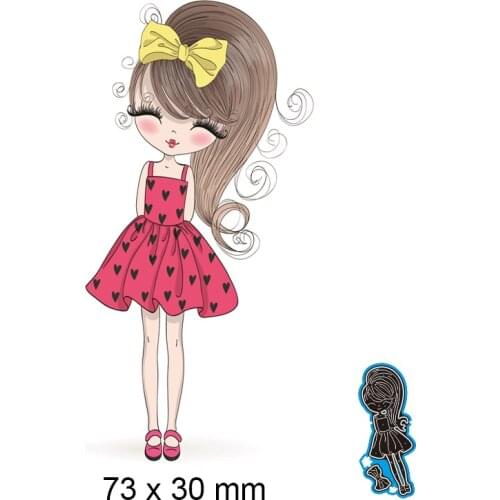 Cutting DiesElegant Girl New Metal Stencils DIY Scrap Booking Paper Cards Making Decoration