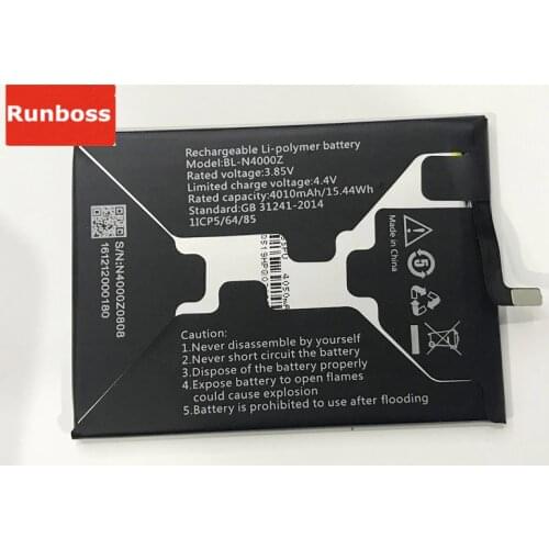 Runboss Original Quality Battery for Gionee BL-N4000Z 4010mAh Batteries