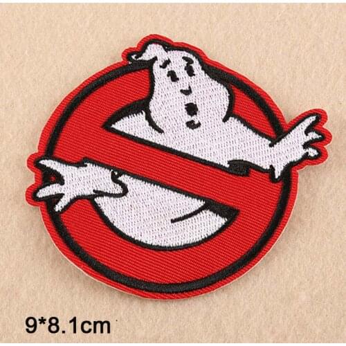 Middle Size Ghostbusters Iron On Patch Embroidery Clothes Patch For Clothing Clothes Stickers Garment Apparel Accessories