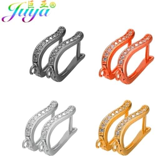 Juya DIY Jewelry Findings Handmade Creative Leverback Earwire Earring Hooks Accessories For Women Hoop Dangle Earring Making