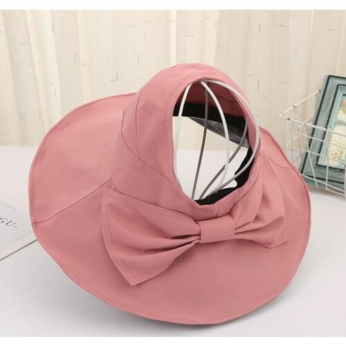 Sunor Hat Womens Empty Hap Masstail Hats Outdoor Sports Big Em Hat Folding Bow Sun Hat Free Shipping