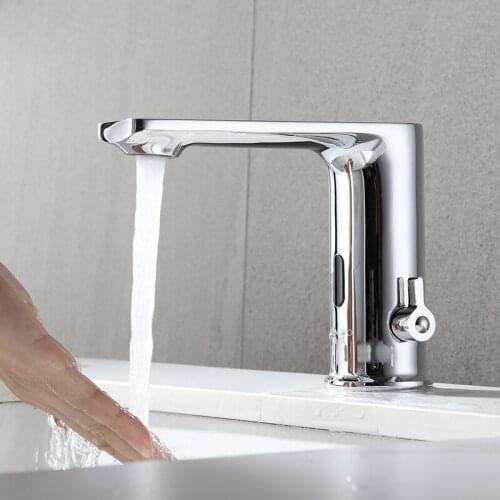 Smart Touchless Kitchen Faucet polished Infrared Sensor Faucets chrome induction Water Mixer Taps