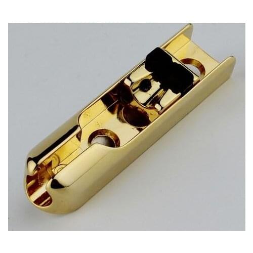 1 Pieces Single String Bass Guitar Bridge Saddles Tailpiece Gold - INDIVIDUAL