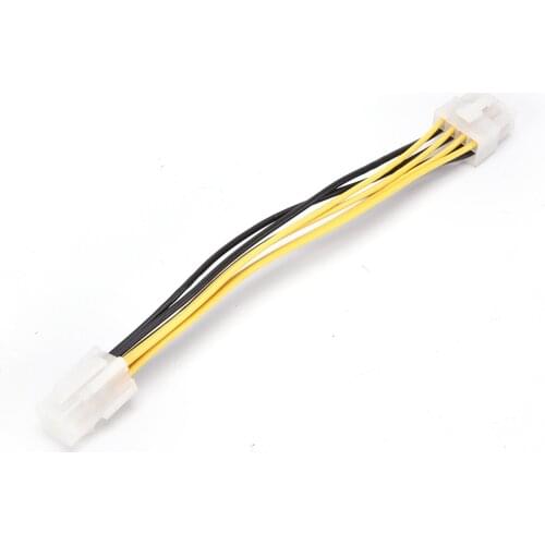 1 pc 8pin Female EPS CPU Power Converter Cable Lead Adapter ATX 4 Pin Male to 8 Pin 12V ATX P4 to EPS