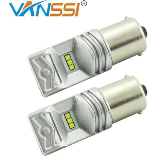 2pcs 1156 Ba15s Car LED Reverse Bulbs 7506 P21W Auto Tail Brake Parking DRL Light Bulbs DC12-24V 6000K WhiteSuper Bright 2000lm