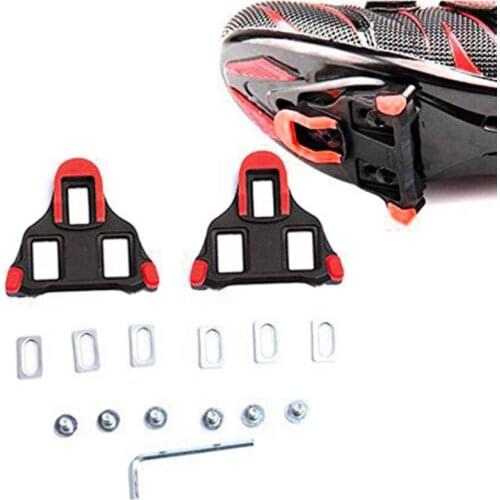 2 pcs Road Bike Cycling Road Bike Cleats 6 Degree Float Self-locking Cycling Pedals Cleat For Cycling Cleats System Shoes