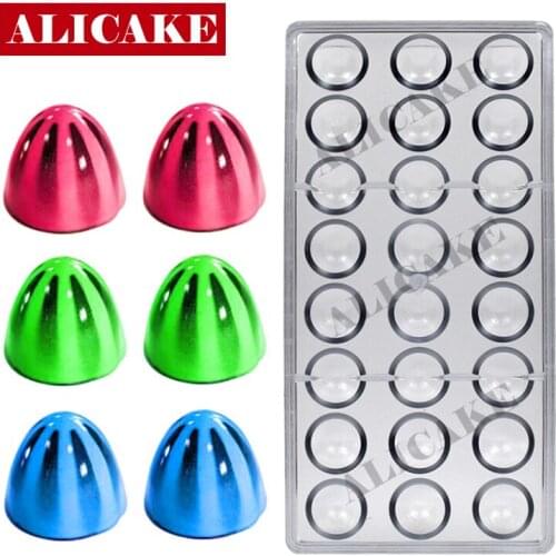 24 Cavity Chocolate Mould Tools Bullet Polycarbonate Chocolate Mold For Chocolates Candy Molds Form Tray Baking Pastry Tools