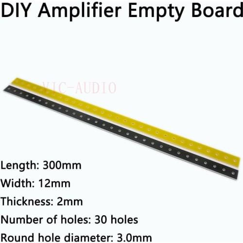 5PCS DIY Project Audio Tag Strip Tag Terminal Lug Board Turret Board Audio Vintage Tube Amplifier Empty Board 300*12*2mm