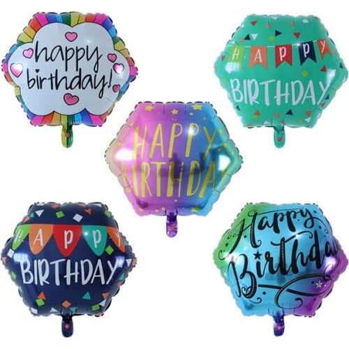 50pcs 22inch Colorful Diamond happy birthday Balloon printing Balloon Wedding Engagement baby shower birthday anniversary Decora