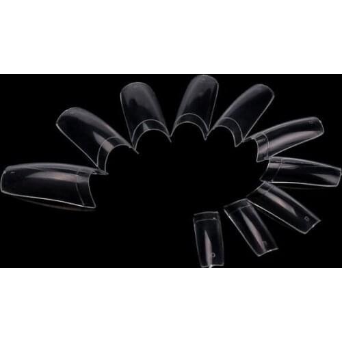 500pcs Fake Nails Tips Nail Capsule Artificial Fingernails French Manicure Acrylic False Nails Nail Polish Tips Nail Art False