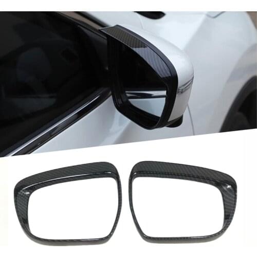 Car Rearview Mirror Covers Rain Eyebrow Frame Exterior Auto Accessories For Nissan Qashqai J11 Rain Gear 2016 2017 2018 2019