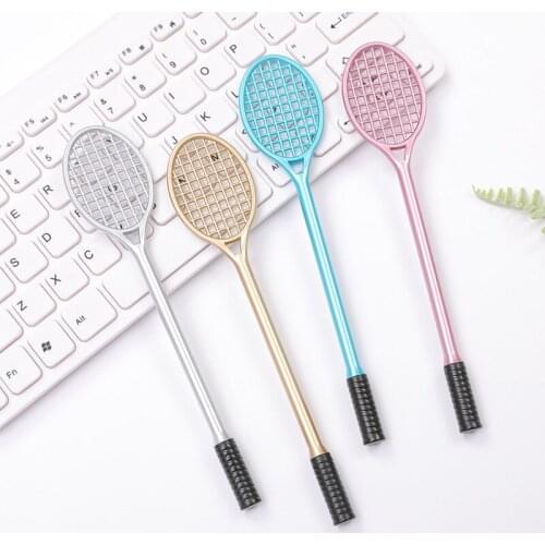 Black Tennis Ballpoint racket pen color ink pens writing tools Sport Badminton Novelty Stationery Office school