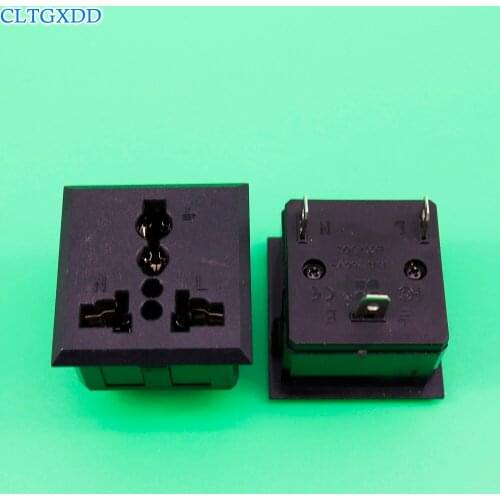 Cltgxdd 13A 250V 5pcs/lot SS-801 Multifunction Clip Type AC Power Socket AC Adapter Industrial Socket