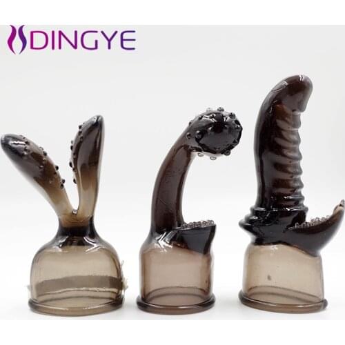 Dingye New Arrival 3pcs/lot AV G-Spot Stimulating AV Headgears Sex Toys AV Massager Head Body Massager Adult Products