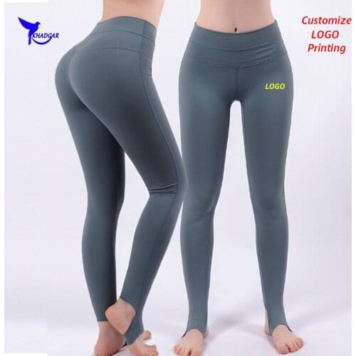 Custom LOGO High Waist Compression Yoga Tights Women Push Up Sports Pants Quick Dry Stretchy Gym Fitness Running Leggings