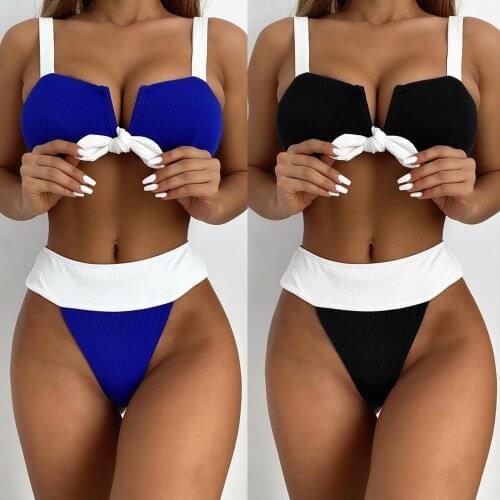 Sagace fashion womens sexy solid bikini split swimsuit 2021 European and American fun hot spring swimsuit Women swimsuit