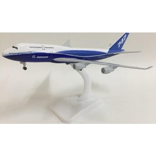 JASON TUTU 20cm Original Boeing 747 Plane Model Airplane Model Aircraft Model 1:300 Diecast Metal planes toys Collect