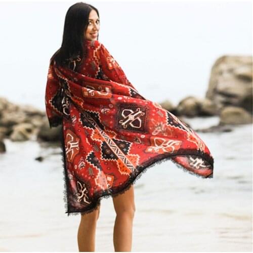 DUISNENA chiffon blouse beach sun protection cartridge summer robe bikini cover up vestidos swimsuit Kaftan Kimono