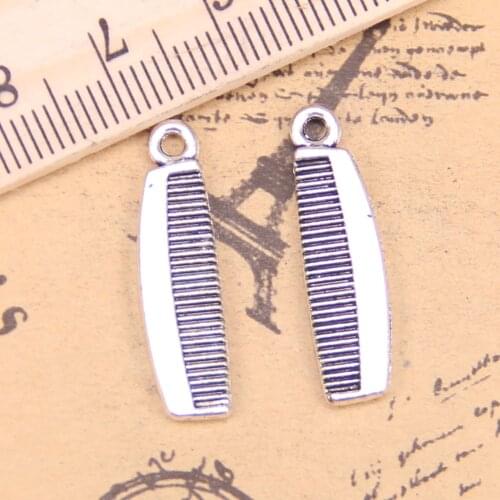 18pcs Charms comb 16x7mm Antique Pendants,Vintage Tibetan Silver Jewelry,DIY for bracelet necklace