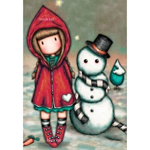 Christmas Snowman Little Red Riding Hood Girl Cutting Dies Pirate Doll Stencil For DIY Craft Scrapbooking Card Decorative