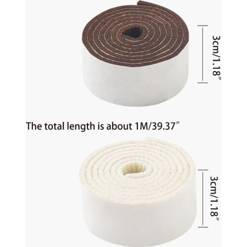 M89B Self Adhesive Floor Pad Felt Strips with Adhesive Backing Anti-slip Chair Leg for Furniture Moving Silently Can Be Cut
