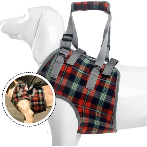 Support Dog Harness for Disabled Dogs Grid Dog Lift Harness Rehabilitation Sling Waist Support for Old Joint Injuries Dogs Walk