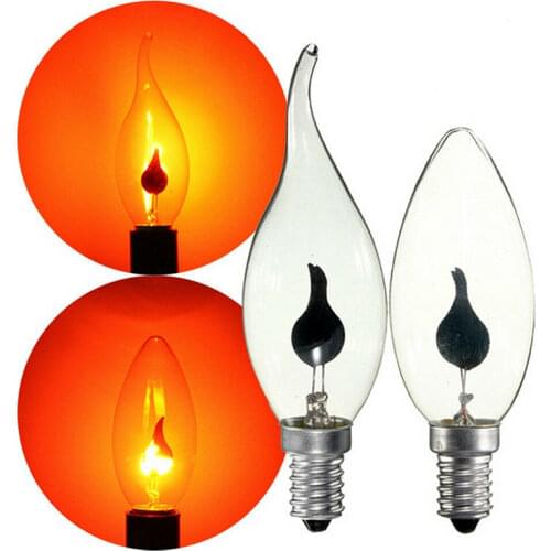 E14 LED Flame Bulb Edison Flicker Led Candle Light Bulb E27 Emulation Fire Lighting Vintage 3W Retro Decor Energy Saving Lamp