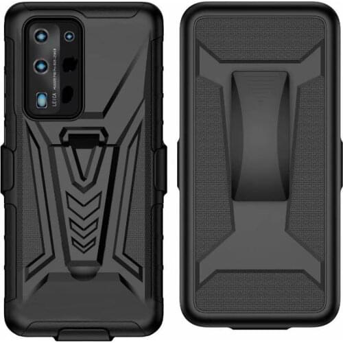ShockProof Heavy Duty Armour Tough Stand Case With Belt Clip For Samsung Galaxy A41